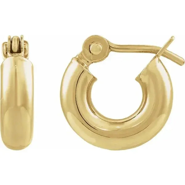 Lumière de Montmartre, Gold Classic Hoop Earrings