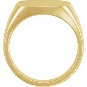 Lumière de Fontainebleau, Gold Octagon Signet Ring