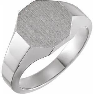 Harmonie de Fontainebleau, Gold Octagon Signet Ring
