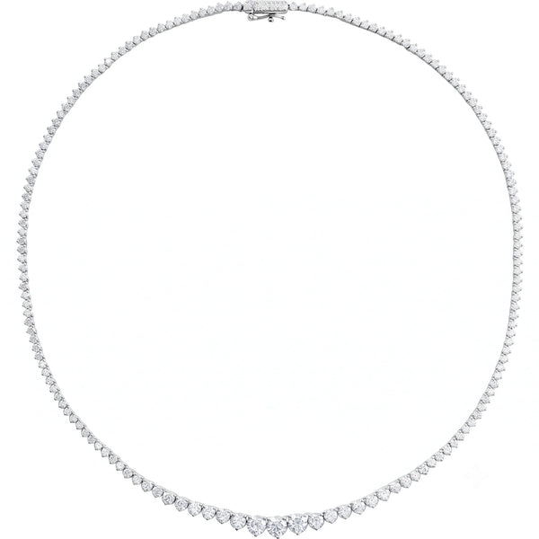 Éclat de Biarritz, Graduated Diamond Tennis Necklace