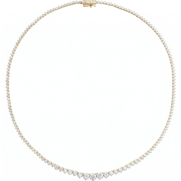 Éclat de Biarritz, Graduated Diamond Tennis Necklace