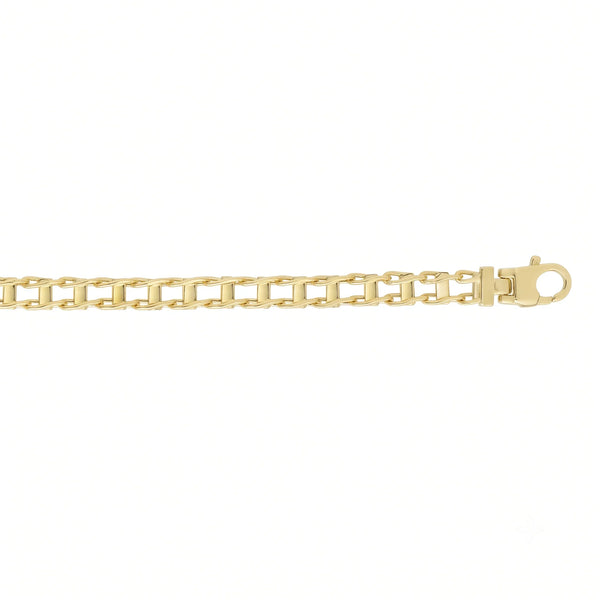 Lumière de Montmartre, 14K Yellow Gold Railroad Link Necklace
