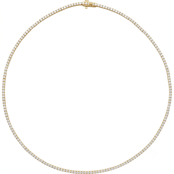 Étoiles de la Côte d'Azur, Diamond Tennis Line Necklace
