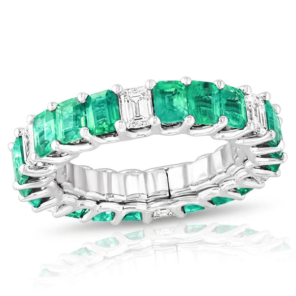 Secret Botanique, Emerald & Diamonds Band Ring