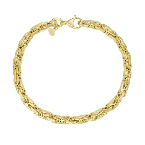Lumière De Versailles, Yellow Gold Byzantine Link Bracelet