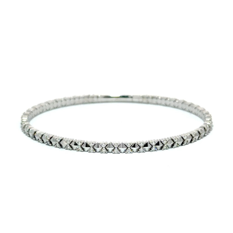 Les Motifs, Yellow Gold Diamond Studded Bangle