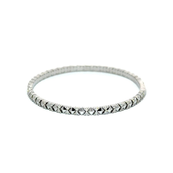 Les Motifs, Yellow Gold Diamond Studded Bangle