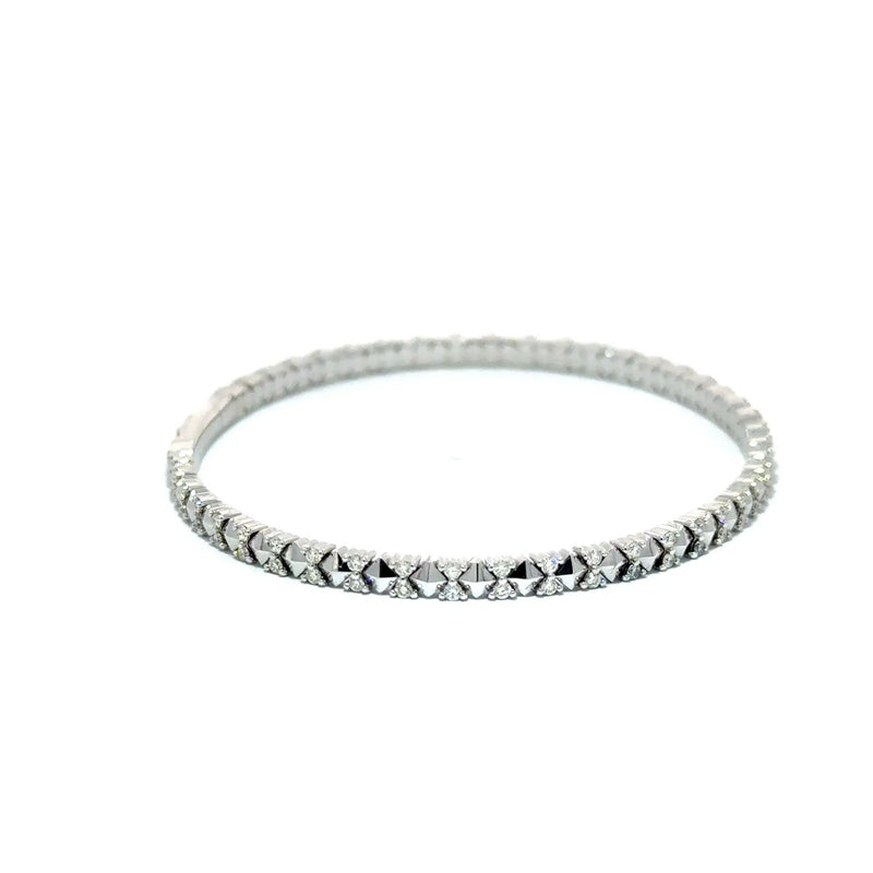 Les Motifs, Yellow Gold Diamond Studded Bangle