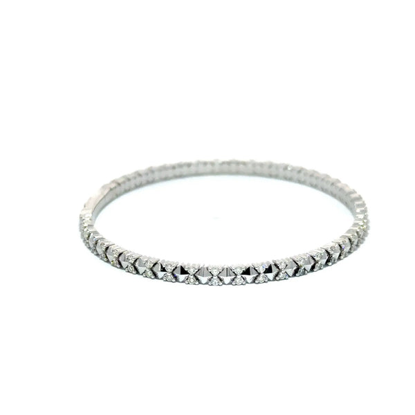 Les Motifs, Yellow Gold Diamond Studded Bangle