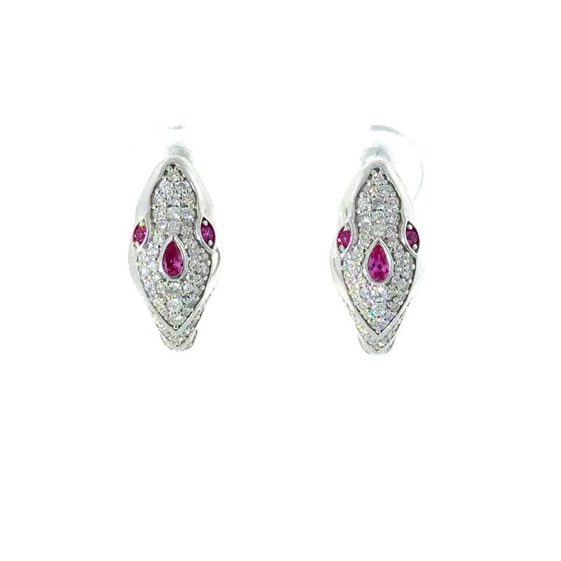 Le Serpent, Gold & Diamonds Snake Earrings