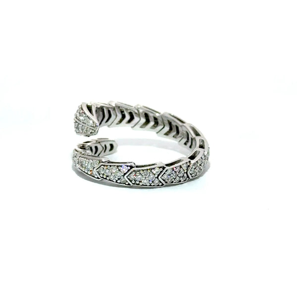 Le Petit Serpent, 14K White Gold & Diamonds Snake Ring