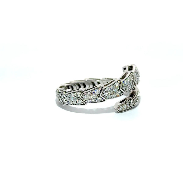 Le Petit Serpent, 14K White Gold & Diamonds Snake Ring
