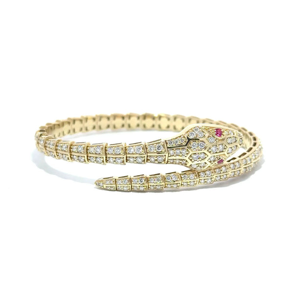 Le Serpent, Gold & Diamonds Snake Bracelet