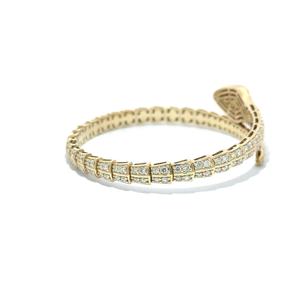 Le Serpent, Gold & Diamonds Snake Bracelet