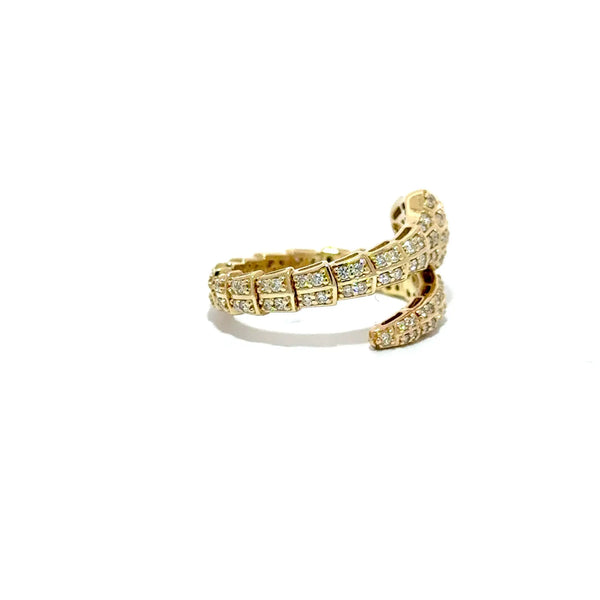 Le Serpent, Gold & Diamonds Snake Ring