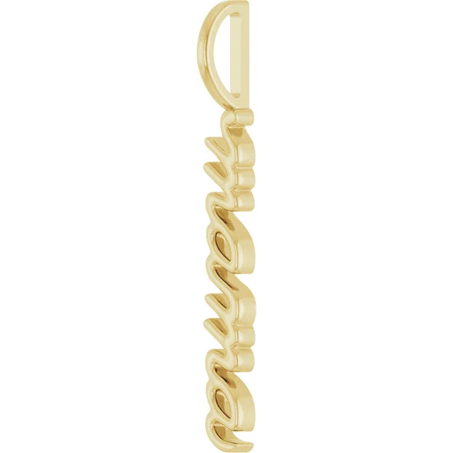 Vertical Mama Charm Pendant