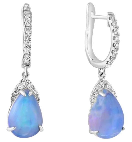 Eau Pure de Versailles, Opal & Diamonds Earrings