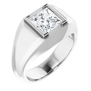 Luxurious Cushion Solitaire Band
