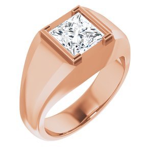 Luxurious Cushion Solitaire Band view 4