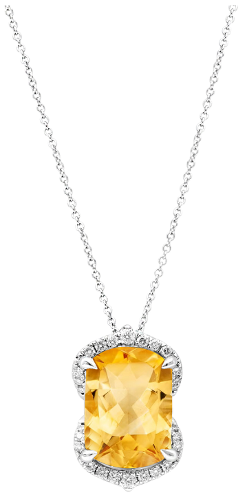 Soleil Doré Citrine & Diamonds Necklace