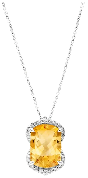 Soleil Doré Citrine & Diamonds Necklace