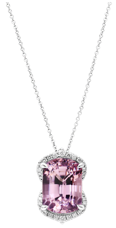 Douce Rêverie Amethyst Prasiolite & Diamonds Necklace