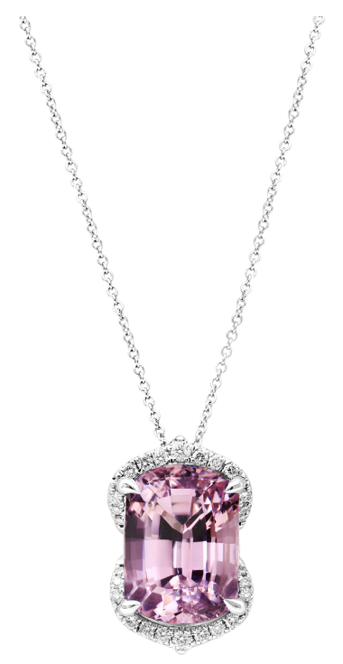 Douce Rêverie Amethyst Prasiolite & Diamonds Necklace
