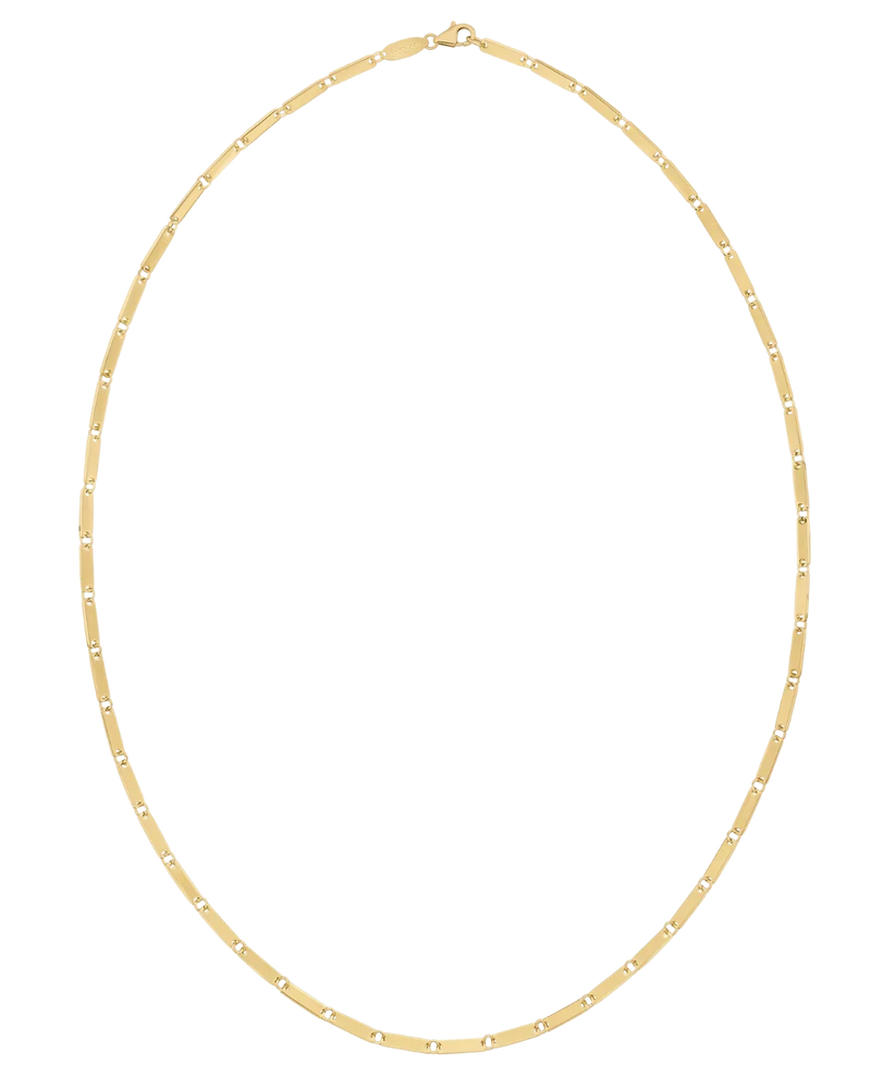 Reflet de Pont-Neuf, 14K Yellow Gold Linear Link Necklace