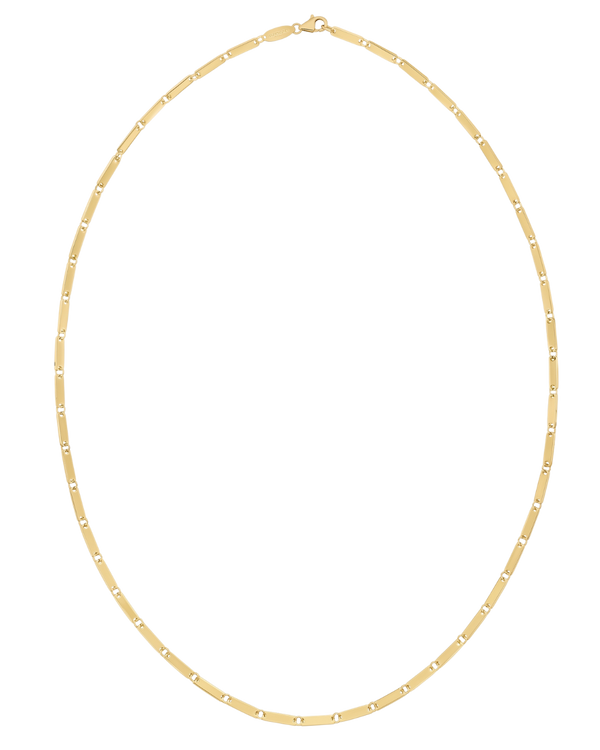 Reflet de Pont-Neuf, 14K Yellow Gold Linear Link Necklace
