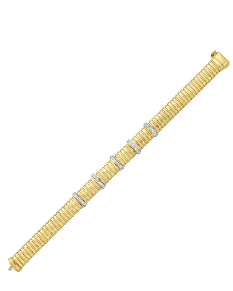 Lumière de Biarritz, Two-Tone Gold Coiled Ribbon Bracelet