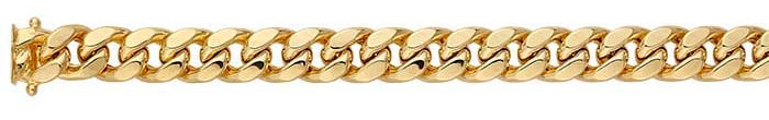 14K Yellow Gold Miami Cuban Chain Bracelet