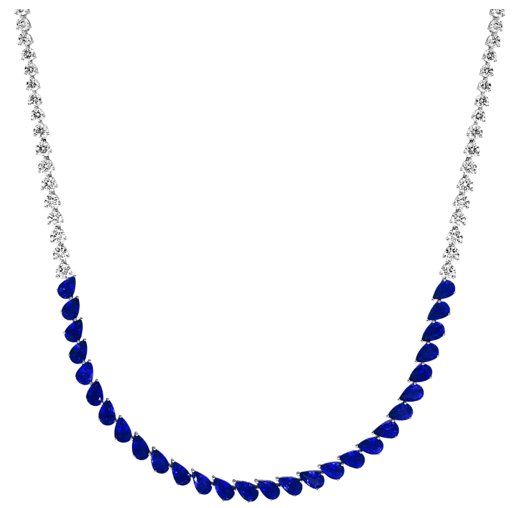 Reflet d'Atlantique Sapphire Necklace