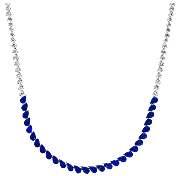 Reflet d'Atlantique Sapphire Necklace