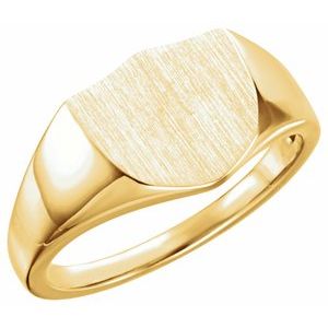 Shield Signet Ring 11mm