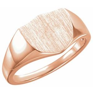 Shield Signet Ring 11mm