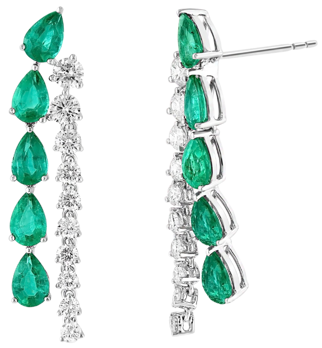 La Rosée d'Amour Emerald Earrings