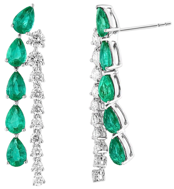 La Rosée d'Amour Emerald Earrings