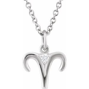 Natural Diamond Zodiac Necklace