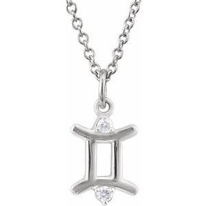 Natural Diamond Zodiac Necklace