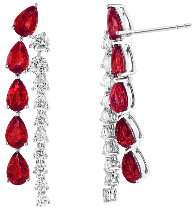 Les Gouttes d'Amour Ruby Earrings