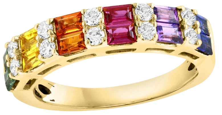 Palette de Montmartre, Multi-Color Rainbow Ring