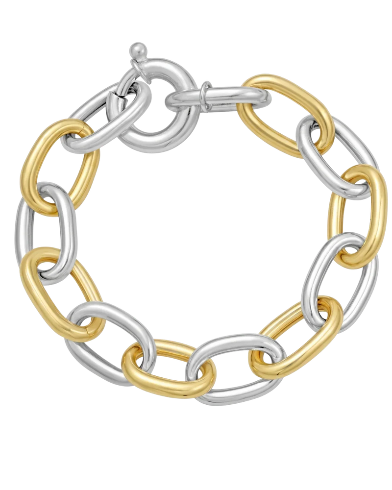 Reflet de Place Vendôme, Sterling Silver & Gold Link Bracelet