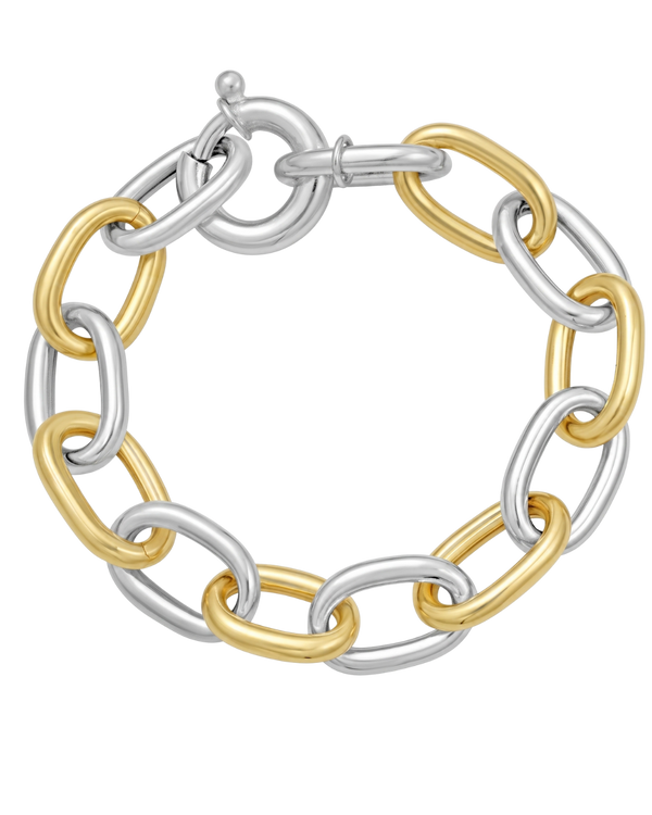 Reflet de Place Vendôme, Sterling Silver & Gold Link Bracelet