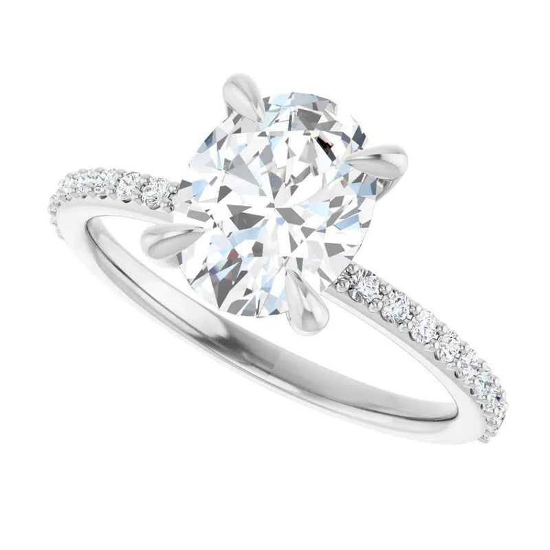 Éclat de Versailles, 14K Gold Oval Lab Grown Diamond Engagement Ring