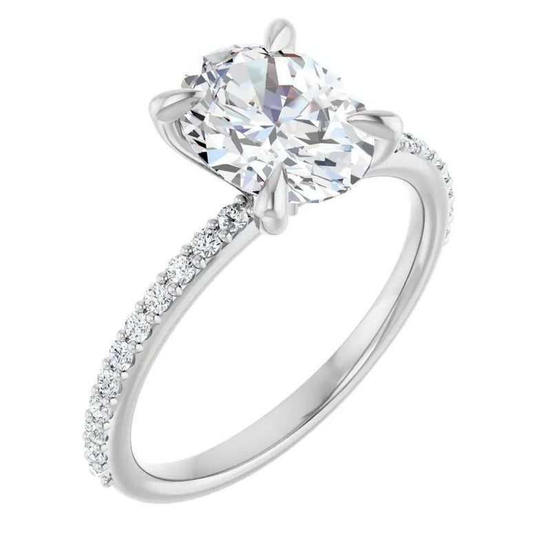 Éclat de Versailles, 14K Gold Oval Lab Grown Diamond Engagement Ring