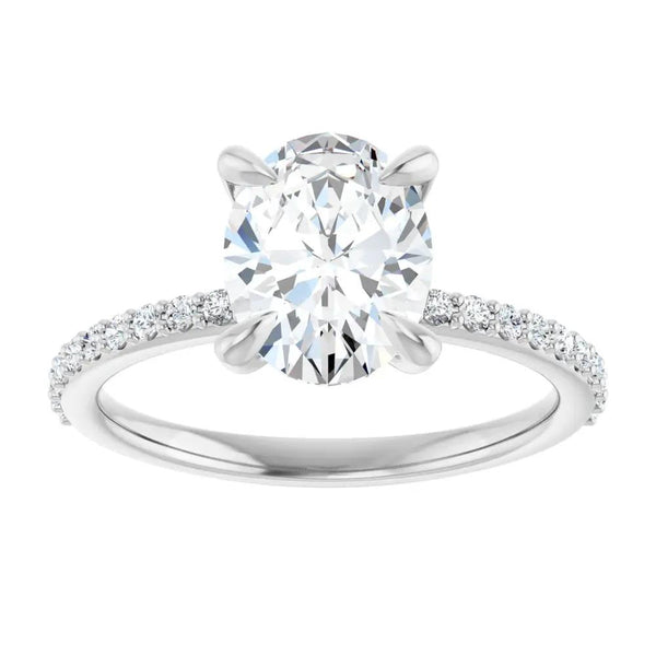 Éclat de Versailles, 14K Gold Oval Lab Grown Diamond Engagement Ring