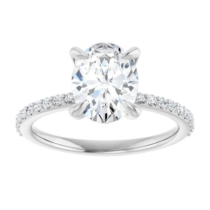 Éclat de Versailles, 14K Gold Oval Lab Grown Diamond Engagement Ring