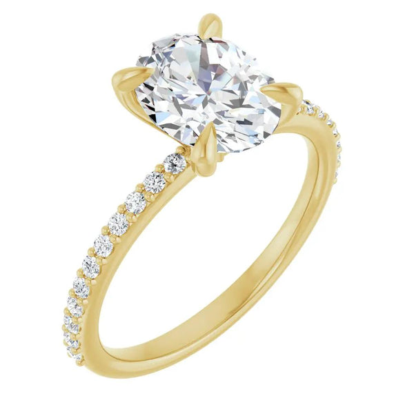 Éclat de Versailles, 14K Gold Oval Lab Grown Diamond Engagement Ring