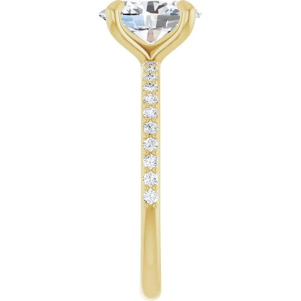 Éclat de Versailles, 14K Gold Oval Lab Grown Diamond Engagement Ring