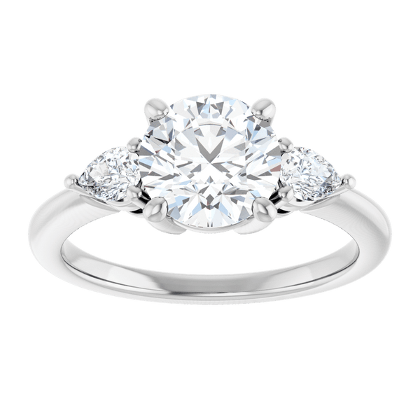 Three-Stone Engagement Ring - Round Cut